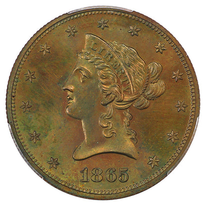 Pattern: 1865 $10 PCGS PR65BN (J-450) - Patterns