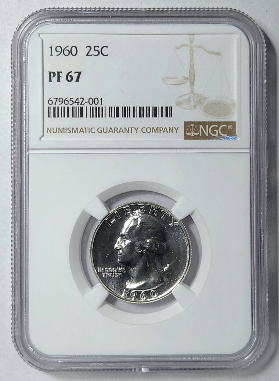 1960 P Washington Quarter NGC PF-67