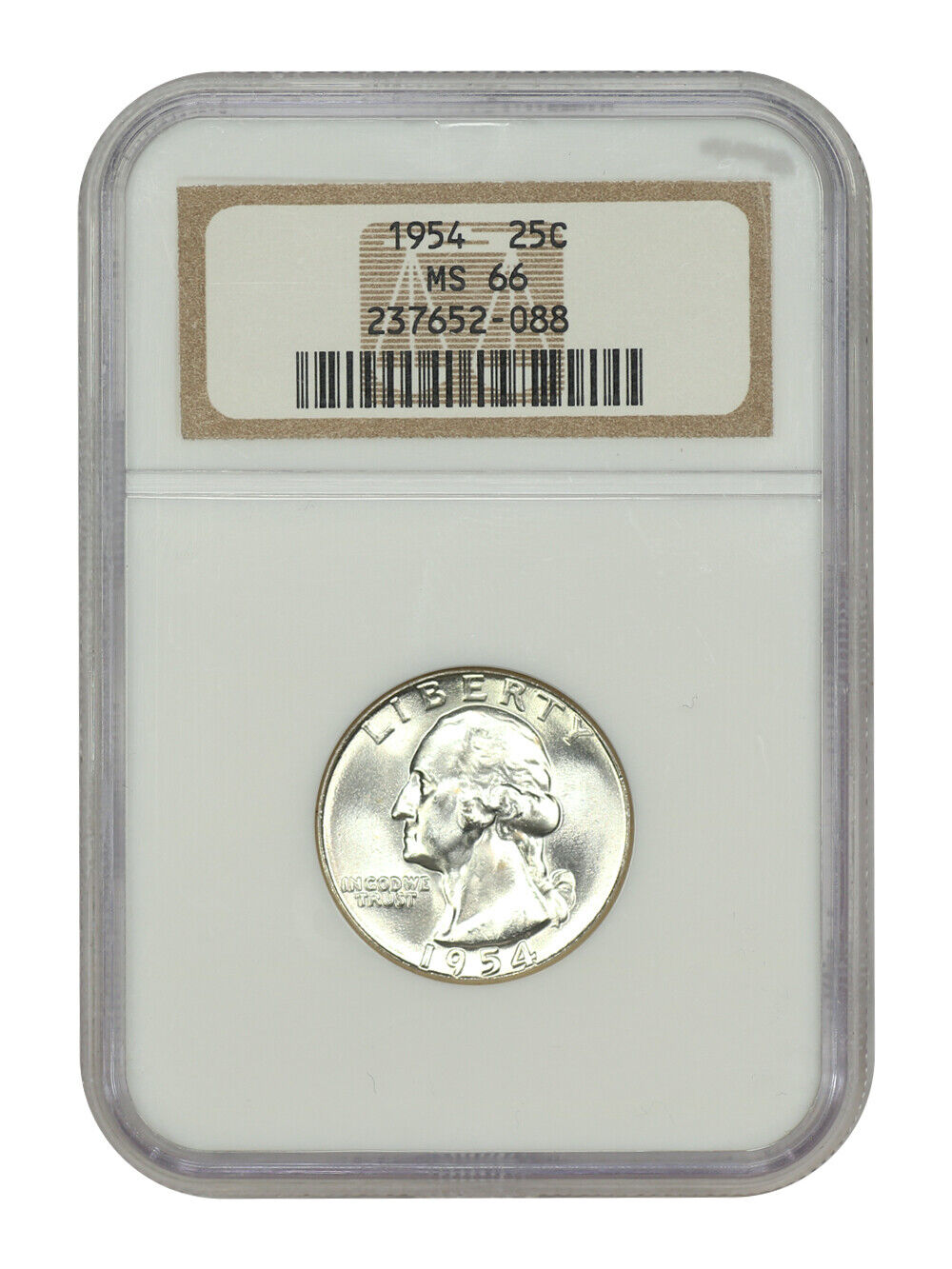 1954 25C NGC MS66 - Washington Quarter