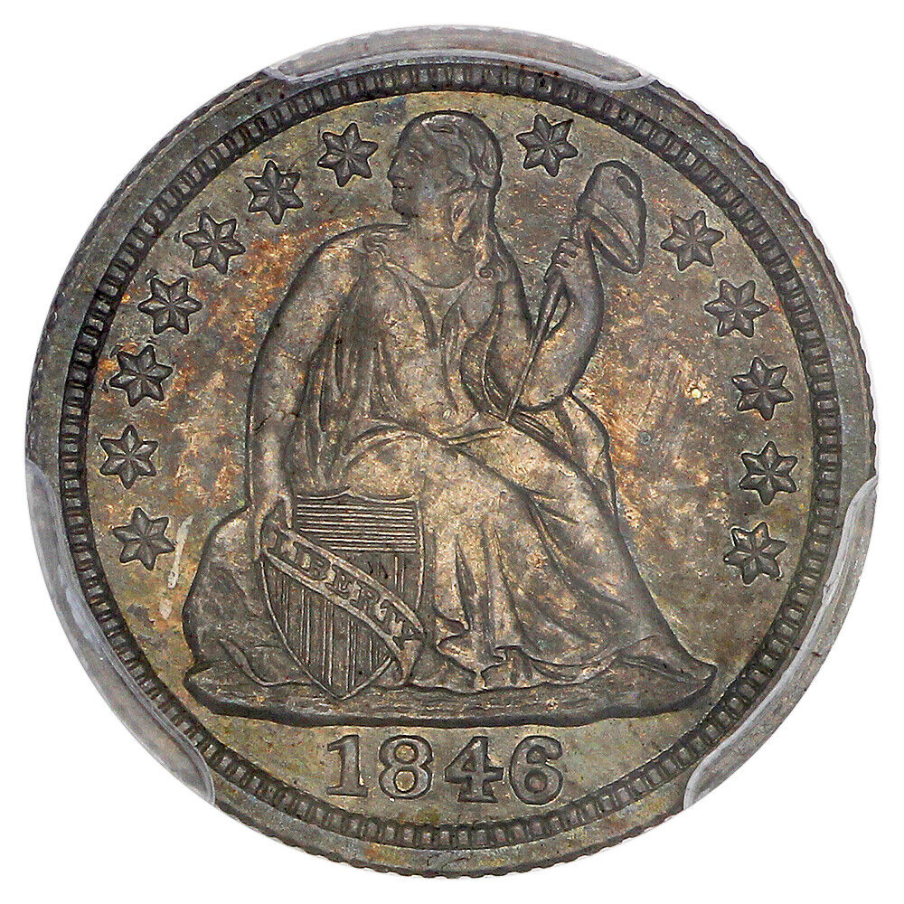 1846 10C PCGS PR63 ex: D.L. Hansen