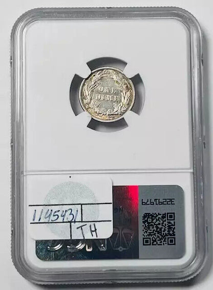 1914 Barber Dime NGC AU-55