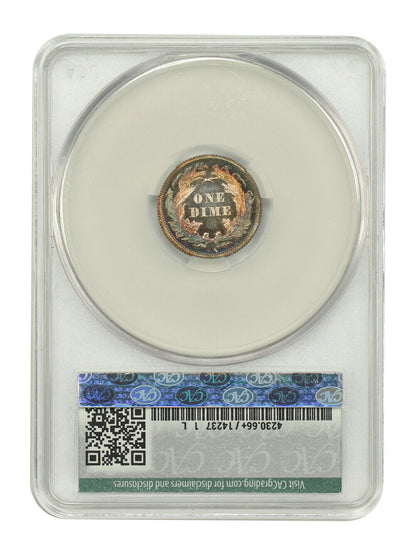 1863 10C CACG PR66+CAM ex: D.L. Hansen - Liberty Seated Dime