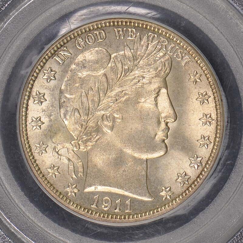 1911-S 50C Barber Half Dollar PCGS MS65 CAC