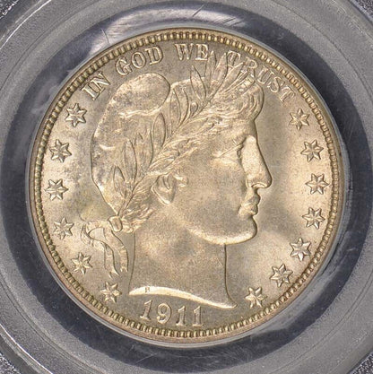 1911-S 50C Barber Half Dollar PCGS MS65 CAC