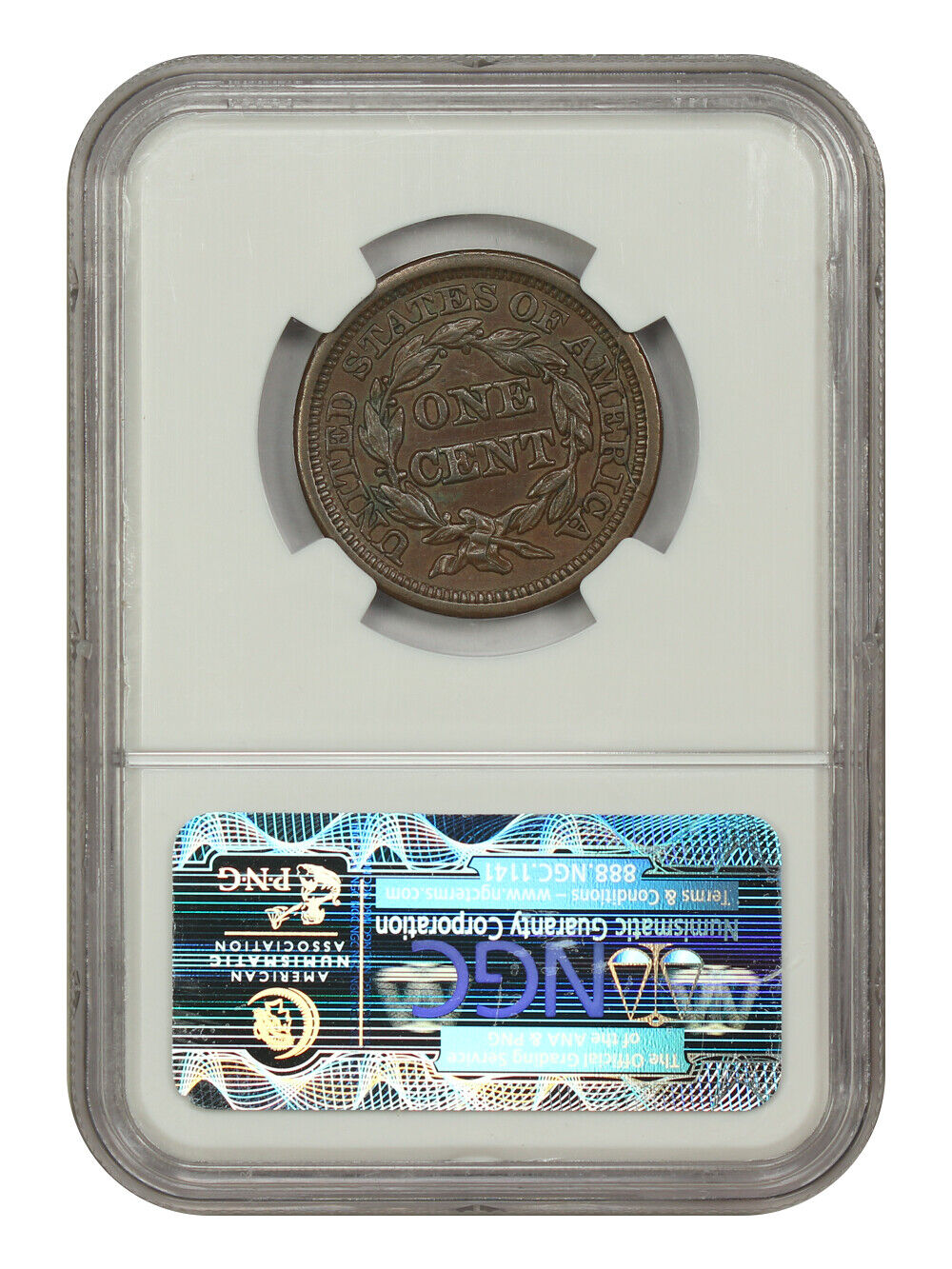 1848 1C NGC AU58 - Braided Hair Cent