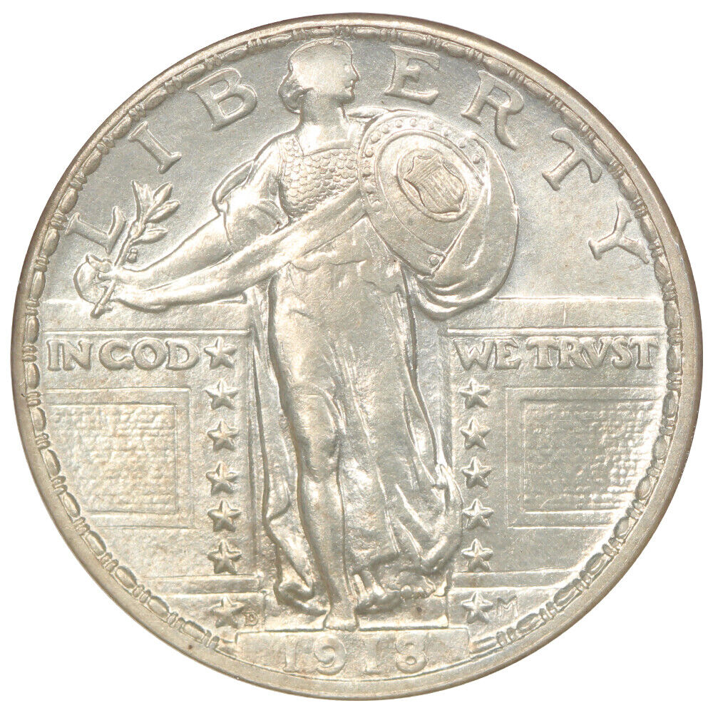 1918-D 25C NGC MS63 - Standing Liberty Quarter