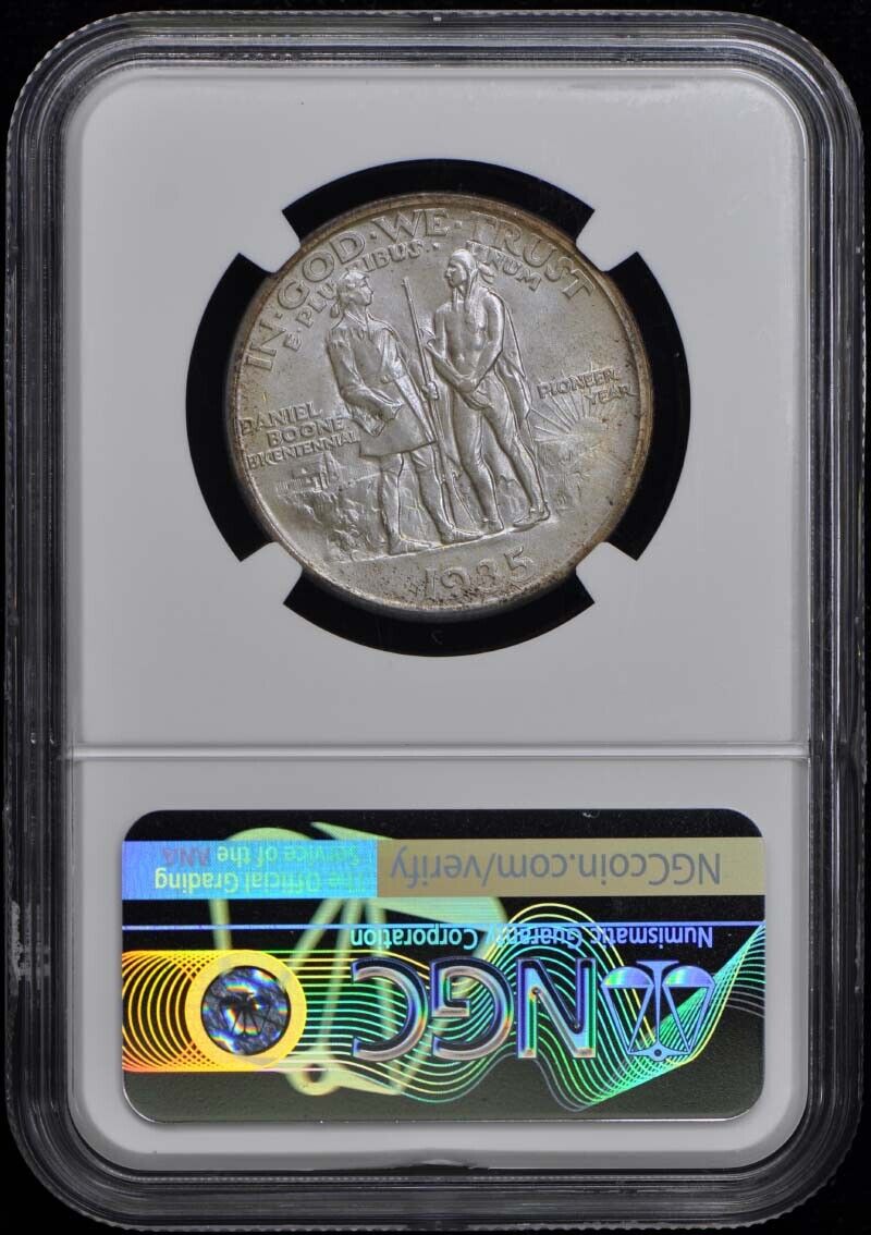 BOONE 1935 Silver Commemorative 50C NGC MS68