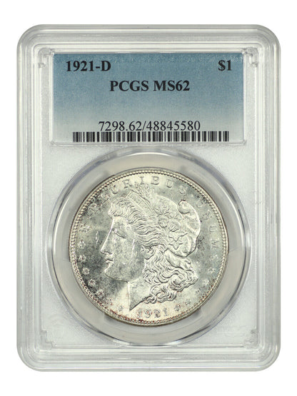 1921-D $1 PCGS MS62