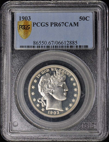 1903 50C Barber Half Dollar PCGS PR67CAM