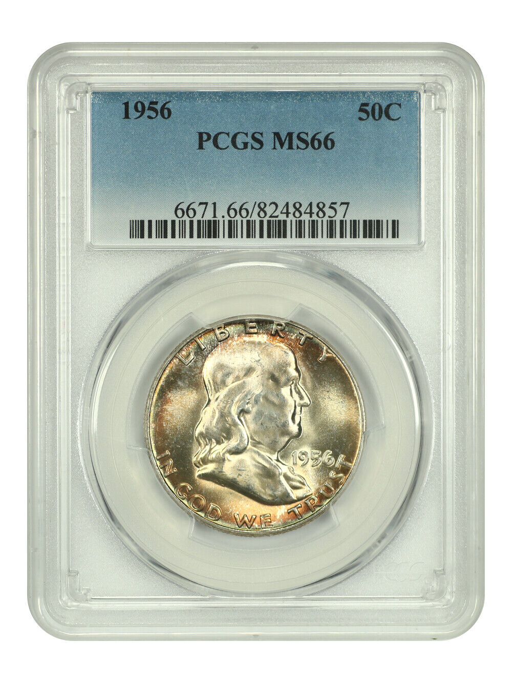 1956 50C PCGS MS66 - Franklin Half Dollar