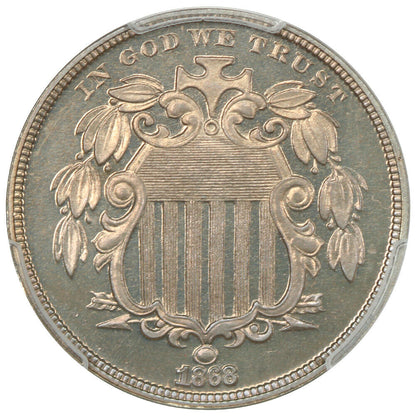 1868 5C PCGS PR66 - Shield Nickel