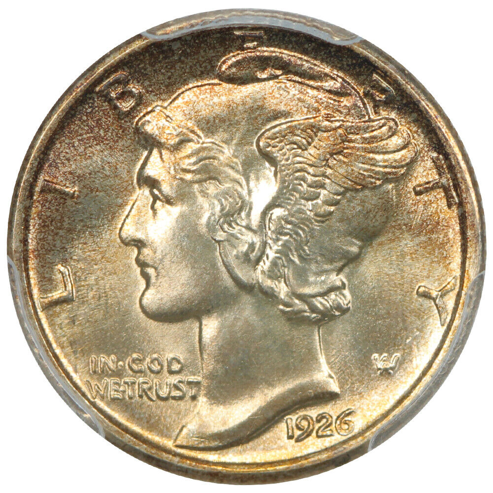 1926 10C PCGS MS67FB ex: D.L. Hansen