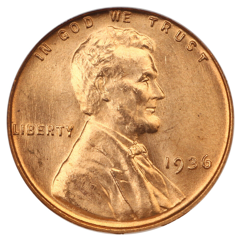 1936 1C NGC MS67RD - Lincoln Cent (Wheat Reverse)