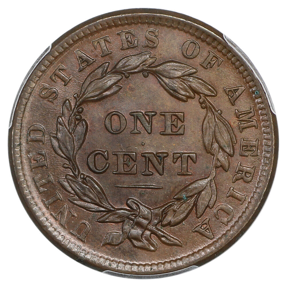 1838 1C PCGS MS65BN ex: D.L. Hansen