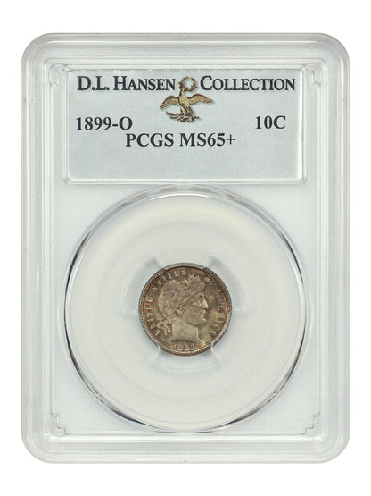 1899-O 10C PCGS MS65+ ex: D.L. Hansen