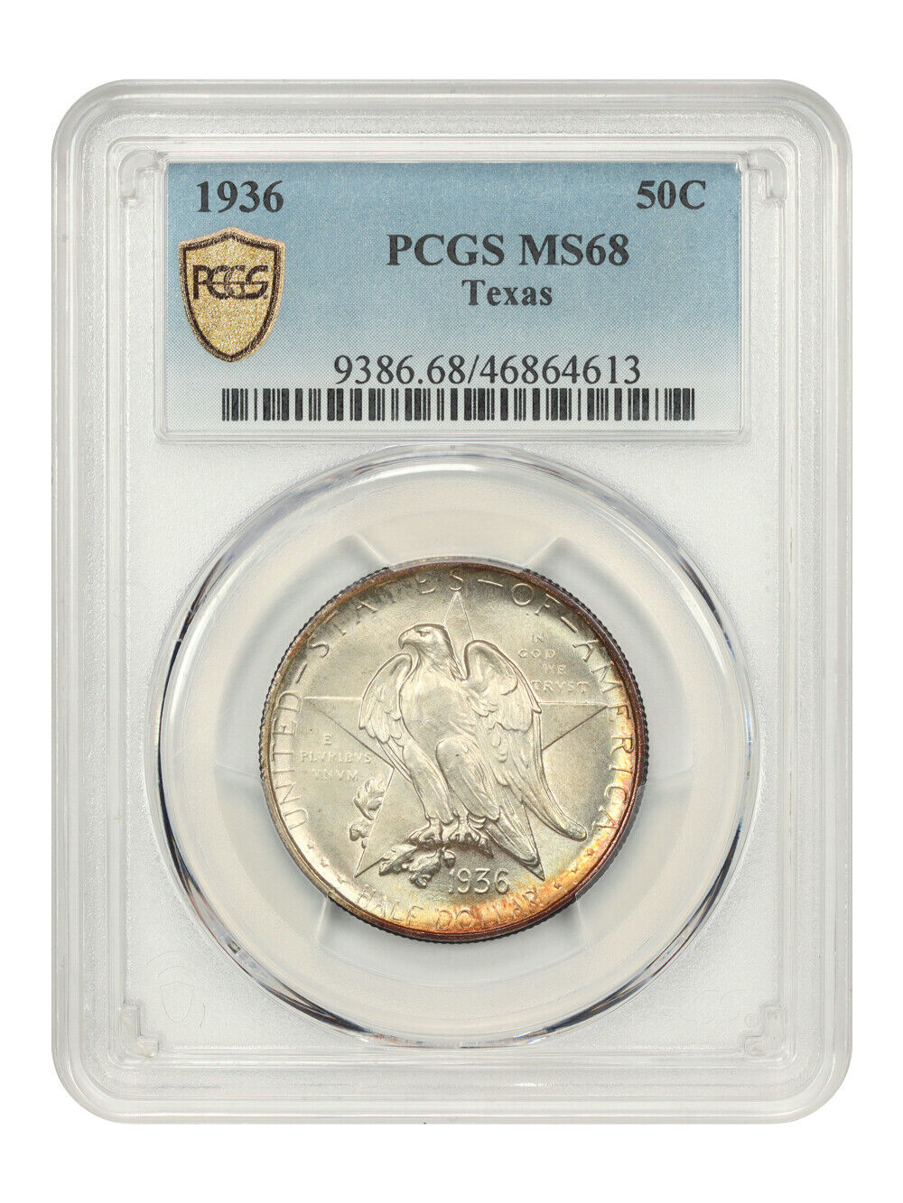 1936 50C Texas PCGS MS68