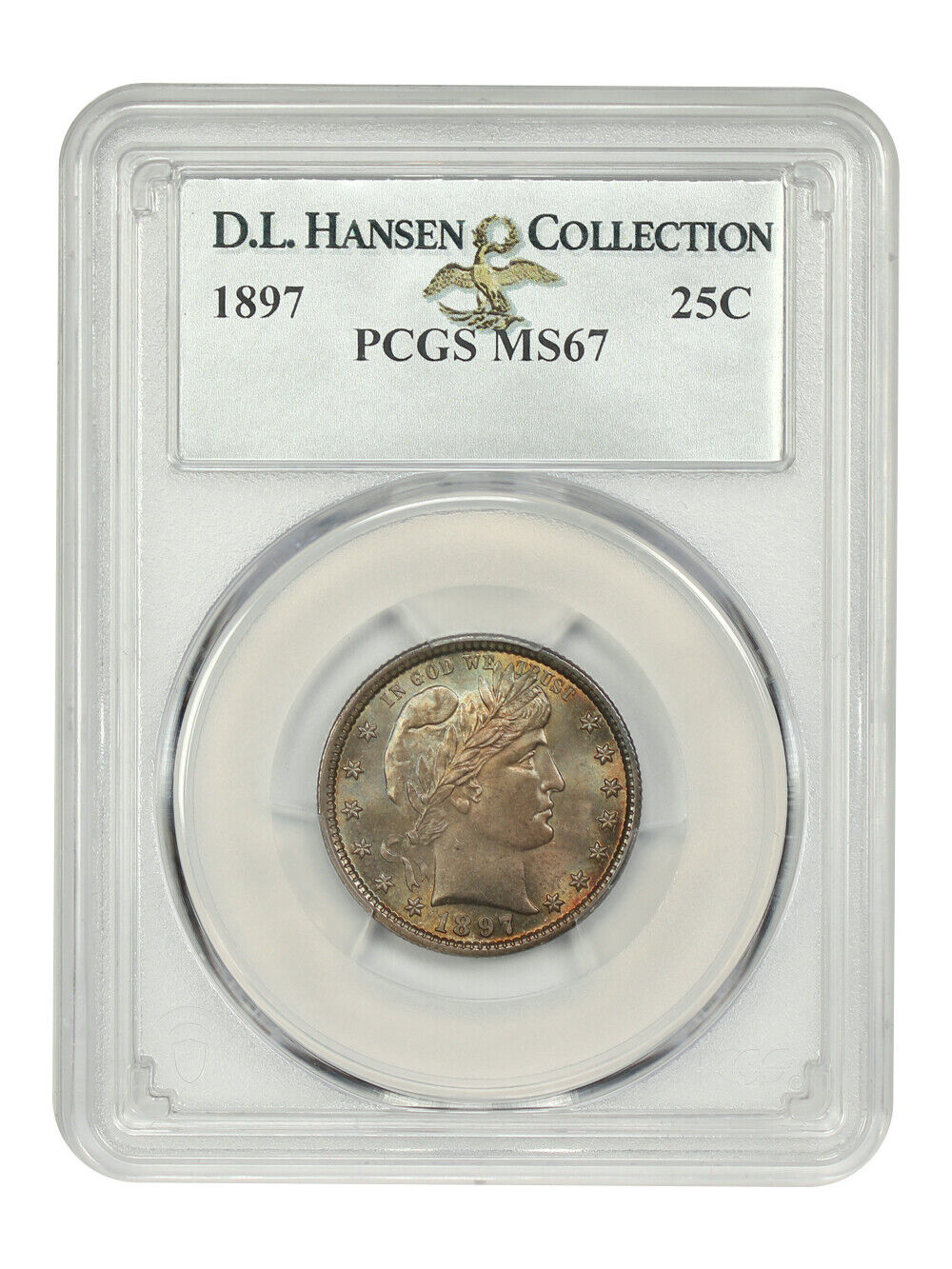 1897 25C PCGS MS67