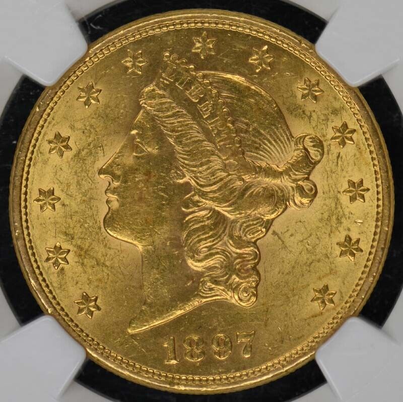 1897-S Liberty Double Eagle Type 3 $20 NGC AU58