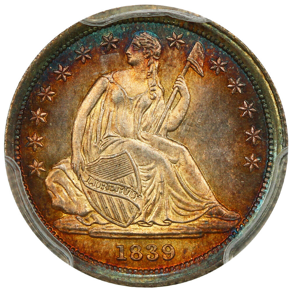 1839 10C PCGS MS66 (No Drapery) ex: D.L. Hansen