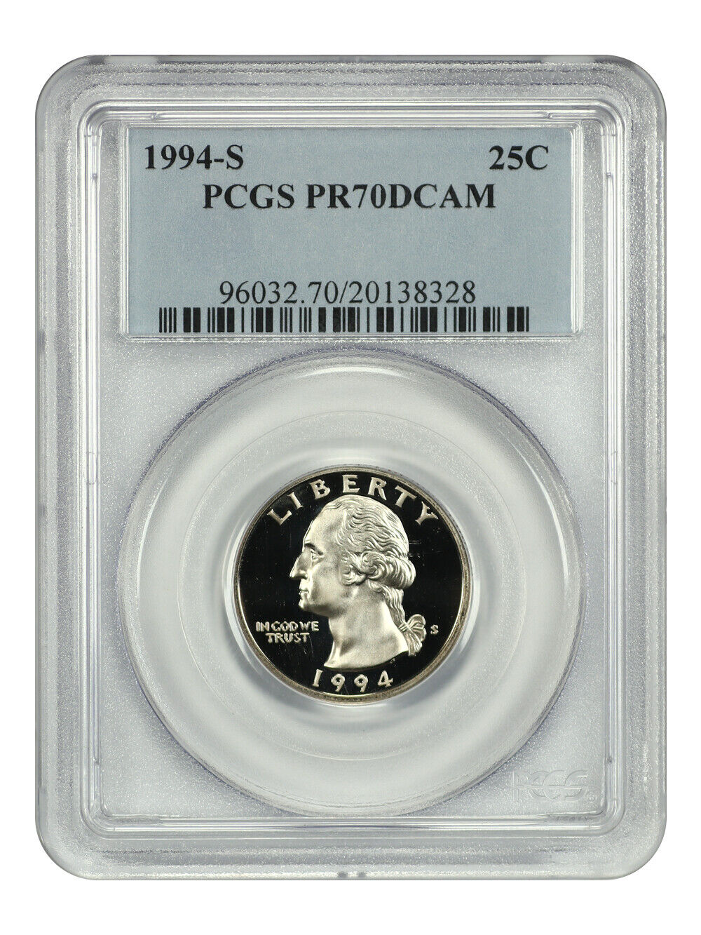 1994-S 25C PCGS PR70DCAM - Washington Quarter