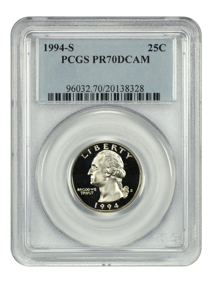 1994-S 25C PCGS PR70DCAM - Washington Quarter