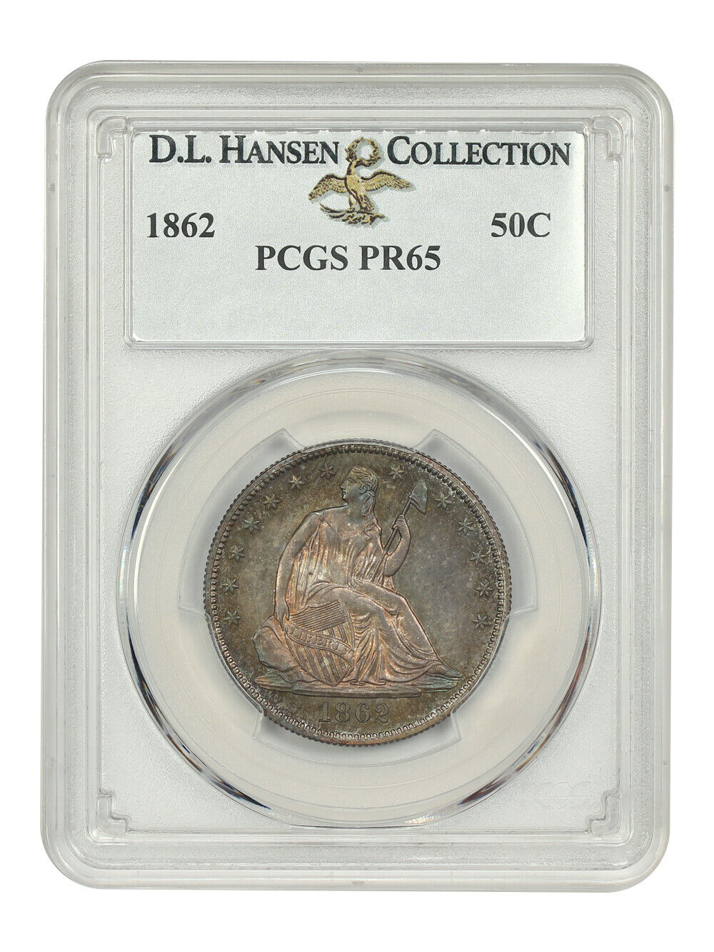 1862 50C PCGS PR65 ex: D.L. Hansen