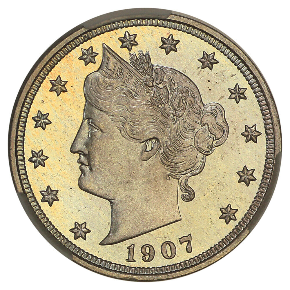 1907 5C CACG PR67 ex: D.L. Hansen - Liberty Nickel