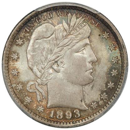 1893 25C PCGS MS66+ ex: D.L. Hansen