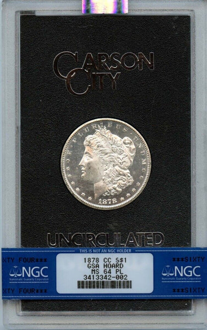 1878-CC Morgan Dollar GSA HOARD S$1 NGC MS64PL