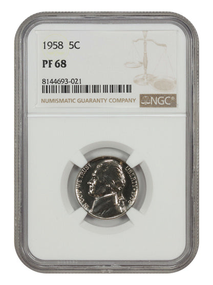 1958 5C NGC PR68 - Jefferson Nickel