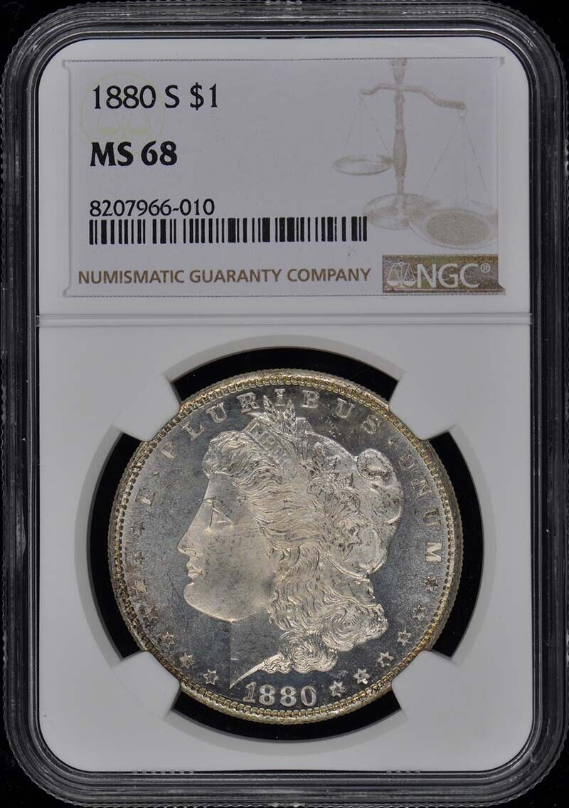 1880-S Morgan Dollar S$1 NGC MS68