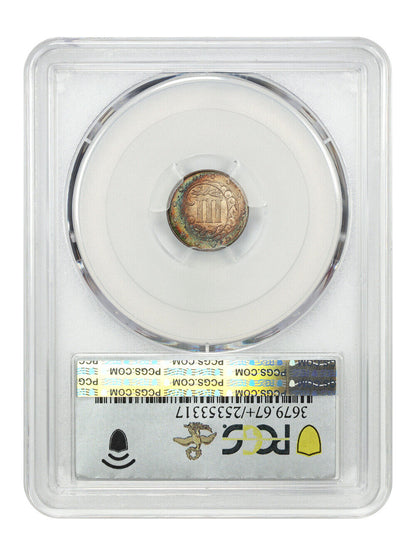 1861 3CS PCGS/CAC MS67+ ex: D.L. Hansen