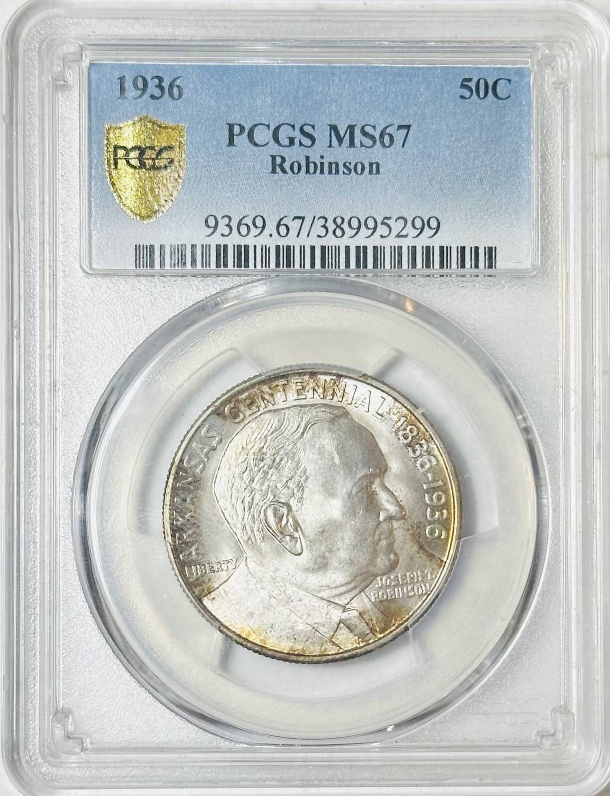 1936 P Classic Commemorative Arkansas Centennial PCGS MS-67 Robinson