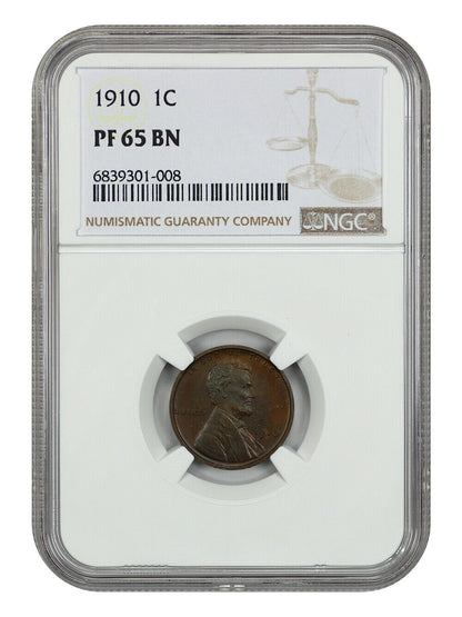 1910 1C NGC PR65BN - Lincoln Cent (Wheat Reverse)