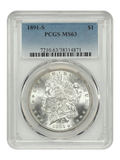 1891-S $1 PCGS MS63 - Morgan Dollar