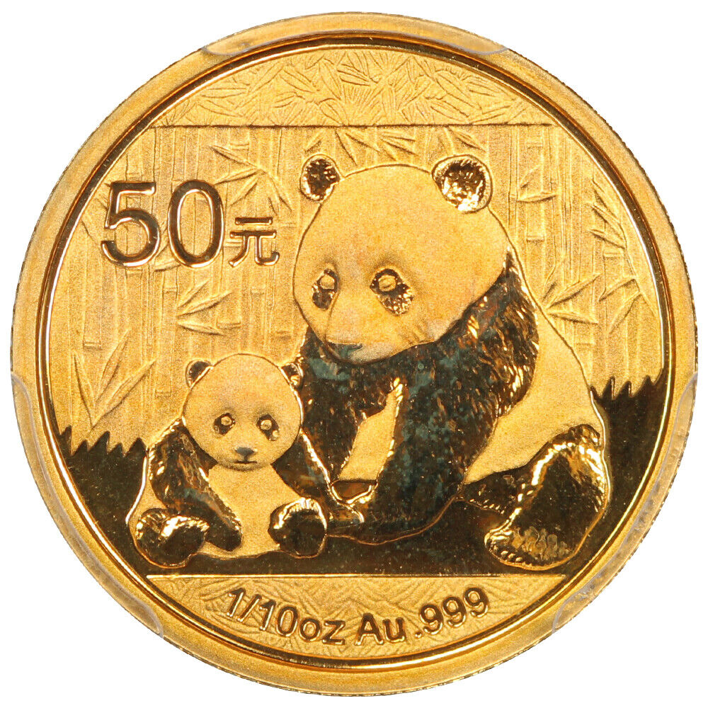 China: 2012 50Yn Gold Panda PCGS MS70 (First Strike) - Other