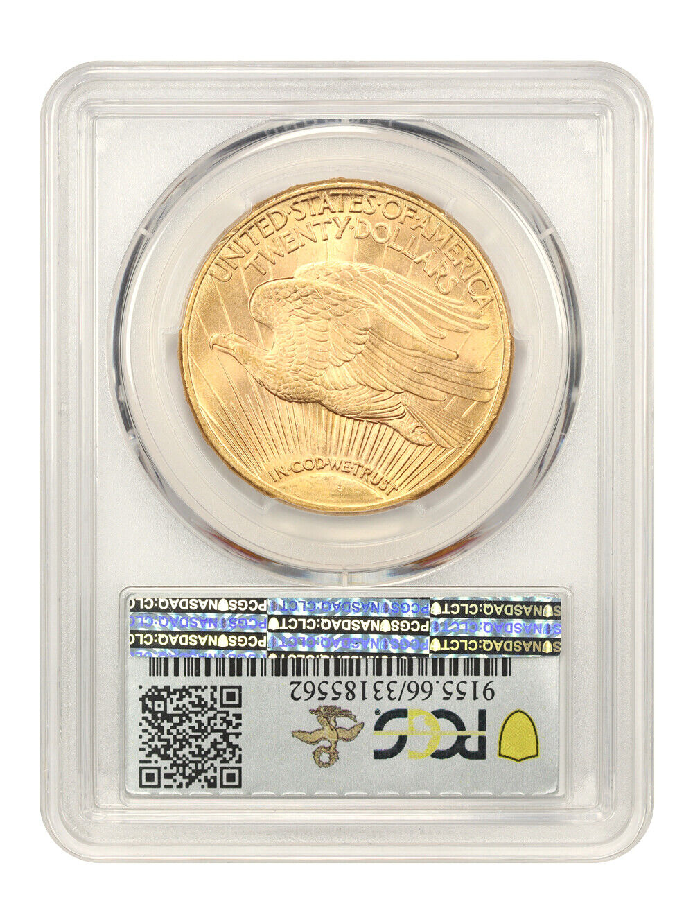 1910-D $20 PCGS MS66 ex: D.L. Hansen