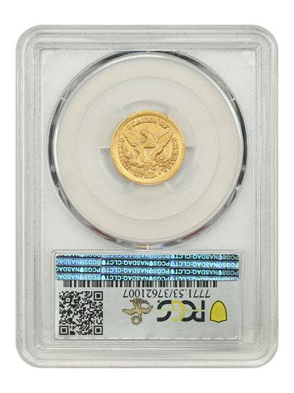 1854-D $2.50 PCGS AU53 ex: D.L. Hansen - Liberty Head $2.5