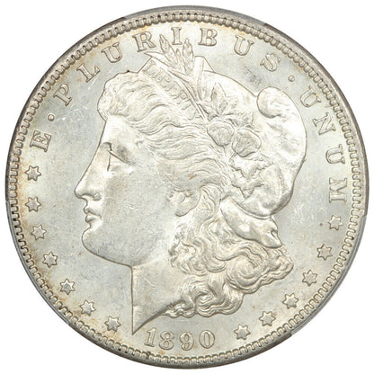 1890-CC $1 PCGS AU58 - Morgan Dollar - Popular, Scarce Carson City Morgan