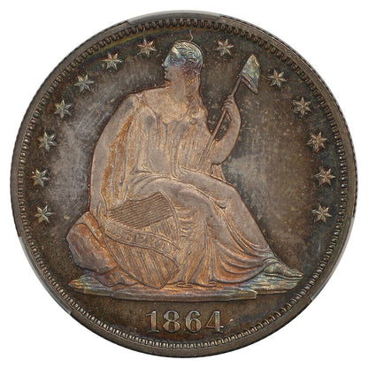 1864 50C CACG PR66 ex: D.L. Hansen - Liberty Seated Half Dollar