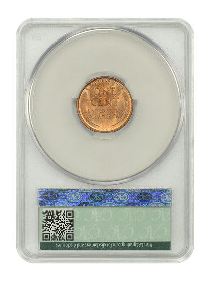 1909 VDB 1C CACG MS65RD - Lincoln Cent (Wheat Reverse) - Popular VDB Issue