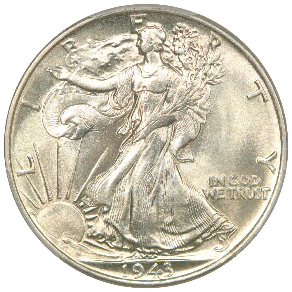 1943 50C PCGS MS66 - Walking Liberty Half Dollar