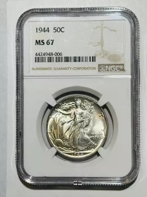 1944 P Walking Liberty Half Dollar NGC MS-67