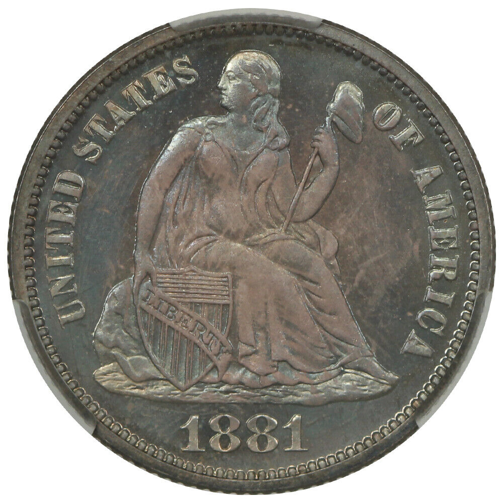 1881 10C CACG PR67 ex: D.L. Hansen - Liberty Seated Dime