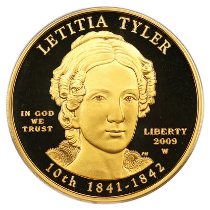 2009-W Letitia Tyler $10 PCGS Proof 69 DCAM (First Strike)