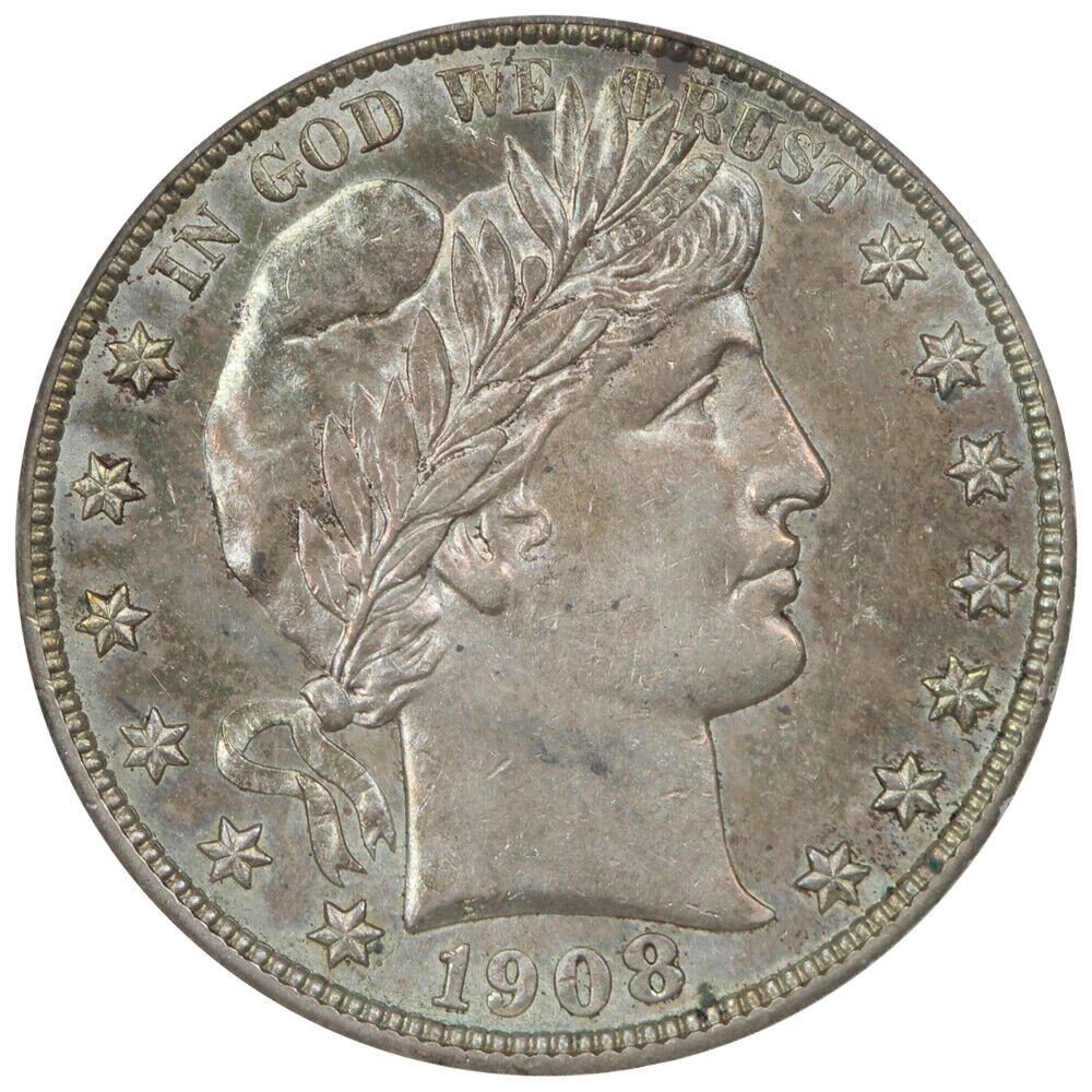 1908 50C PCGS/CAC AU58 - Barber Half Dollar