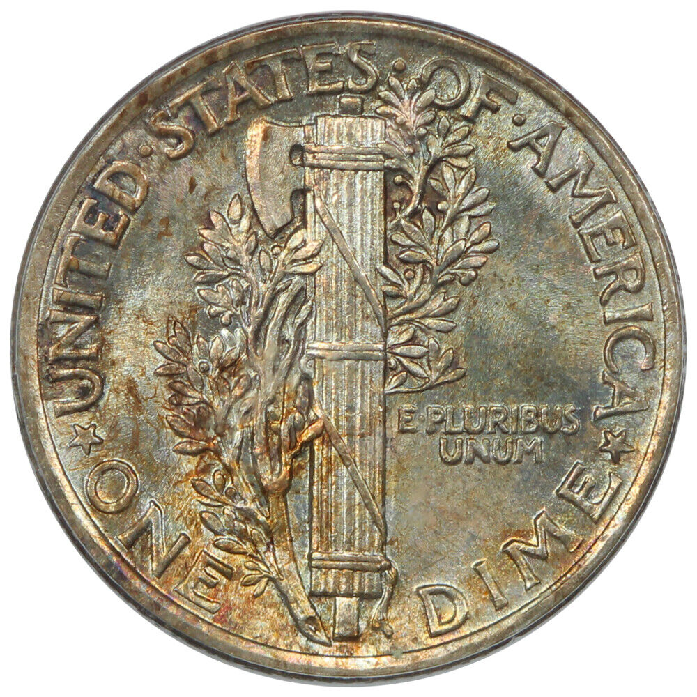 1917 10C PCGS MS65FB - Mercury Dime