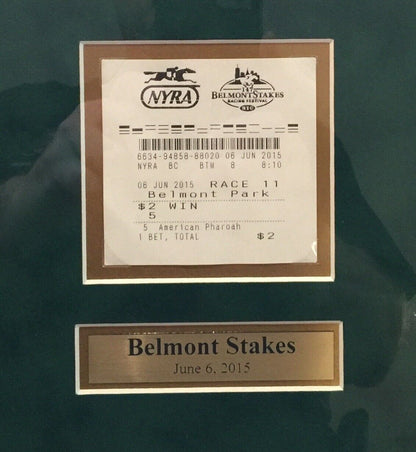 2015 LIMITED EDITION Triple Crown Winning Ticket plaque