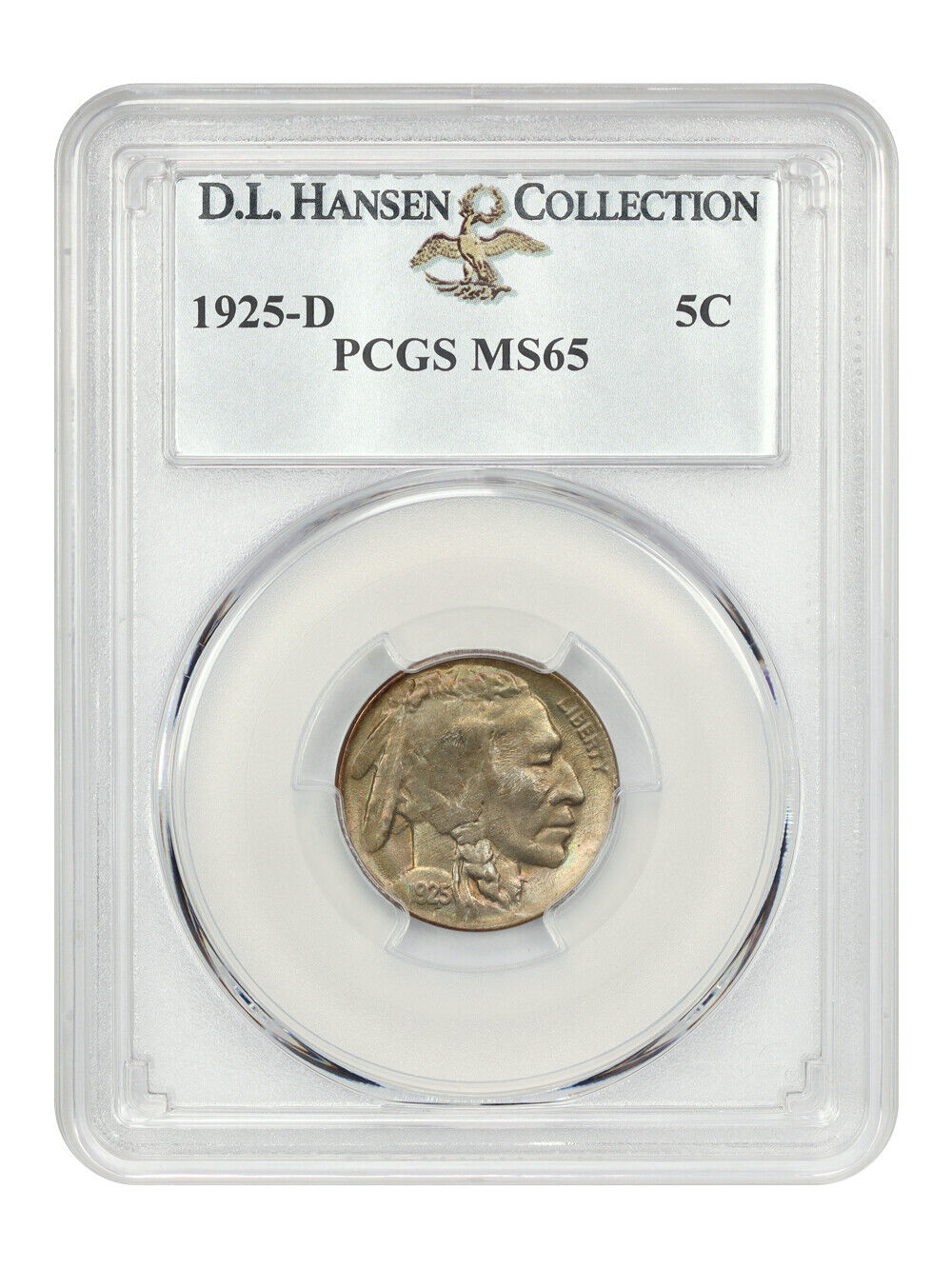 1925-D 5C PCGS MS65 ex: D.L. Hansen