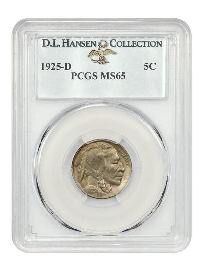 1925-D 5C PCGS MS65 ex: D.L. Hansen